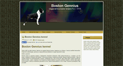 Desktop Screenshot of boston-terrier-gennius.com